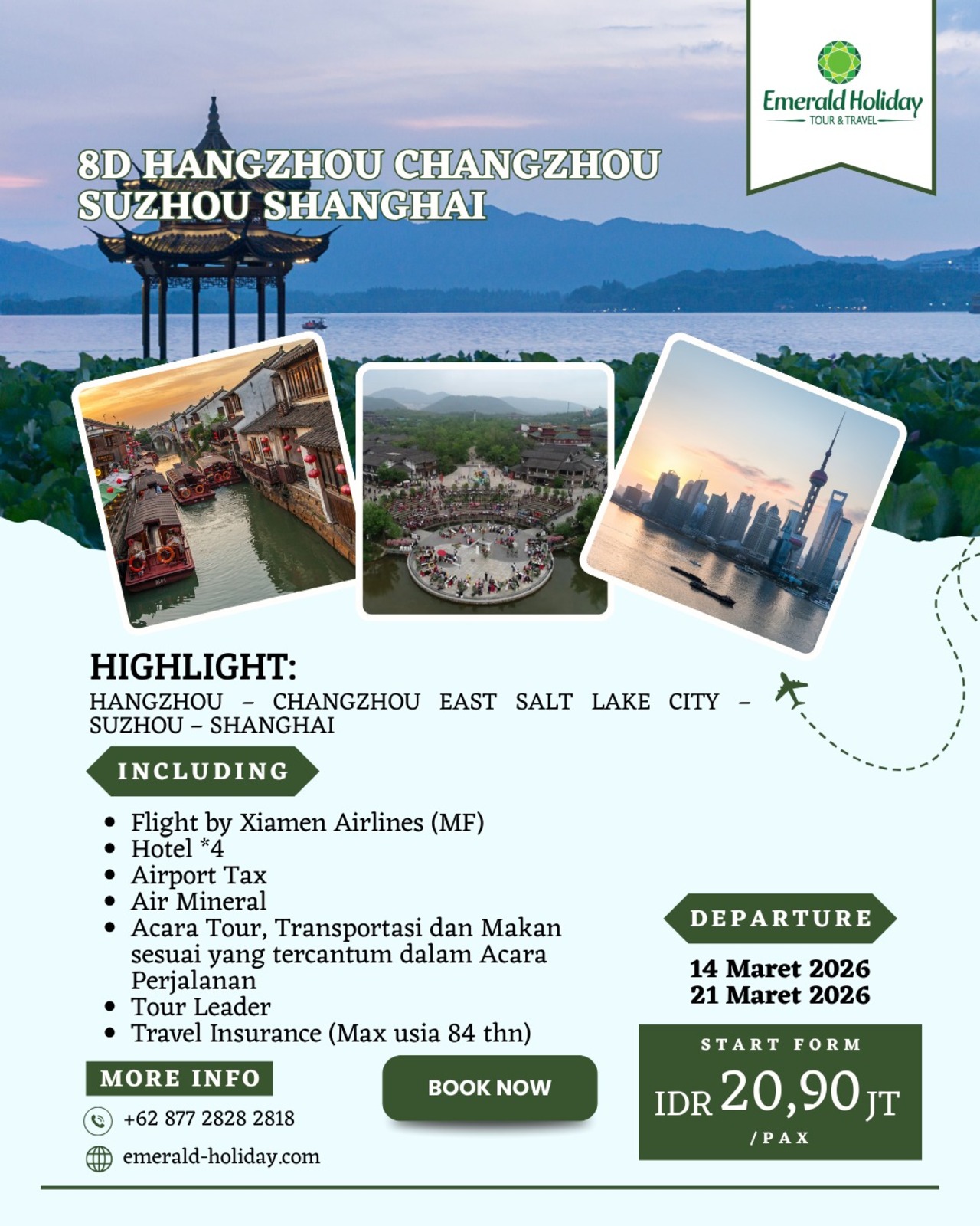 HANGZHOU CHANGZHOU SUZHOU SHANGHAI